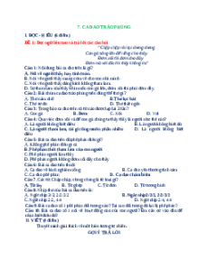 5 Đề đọc hiểu Văn 8 Ca dao trào phúng (cấu trúc mới)