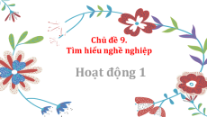 Bài giảng Powerpoint Chủ đề 9. Tìm hiểu nghề nghiệp