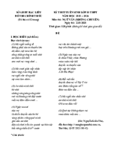 Bộ 61 Đề tuyển sinh vào lớp 10 Văn năm 2025 cả nước (có lời giải)