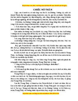 Phiếu bài tập Tuần 5 Chiếc nỏ thần Ngữ văn 6