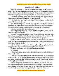 Phiếu bài tập Tuần 5 Chiếc nỏ thần Ngữ văn 6