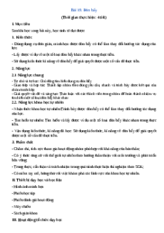 Giáo án Đòn bẩy Vật lí 8 Cánh diều