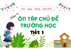 Giáo án Powerpoint Bài 9: Ôn tập chủ đề trường học Tự nhiên xã hội lớp 1 Kết nối tri thức