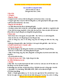Giáo án Bài 18 Địa lí 6 Chân trời sáng tạo (2024): Biển và đại dương