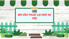 Giáo án Powerpoint Viết: Nhận diện bài văn thuật lại một sự việc Tiếng việt lớp 4 Cánh diều