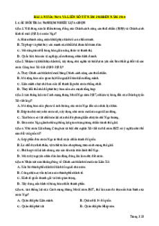 Trắc nghiệm Lịch sử 9 Đúng-Sai, Trả lời ngắn Kết nối tri thức (form 2025)
