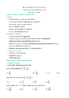 Đề cương ôn tập Cuối kì 1 Toán 7 Chân trời sáng tạo cấu trúc mới (có đúng sai, trả lời ngắn, tự luận thực tế)