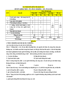 Đề thi cuối kì 1 KTPL 11 Cánh Diều (Đề 3)