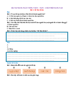Bài tập hàng ngày Tiếng Việt lớp 2 Chân trời sáng tạo (cả năm)