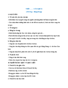 Giáo án Cảm hoài Ngữ Văn 12 Kết nối tri thức