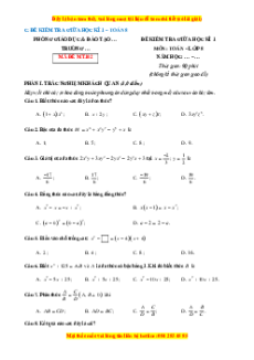 Đề thi giữa kì 1 Toán 8 Cánh diều (Đề 2)