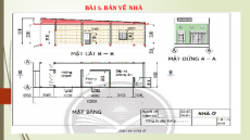 Giáo án Powerpoint Bài 5 Công nghệ 8 Kết nối tri thức: Bản vẽ nhà