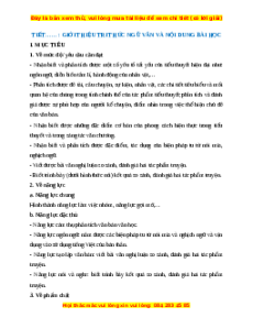 Giáo án Tri thức ngữ văn trang 9 Ngữ Văn 12 Kết nối tri thức