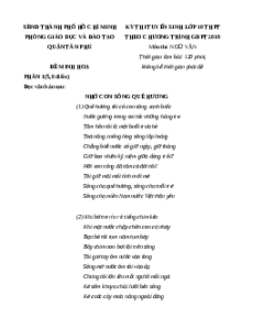 Đề minh họa thi vào lớp 10 Ngữ văn 2025 - Phòng GD Tân Phú