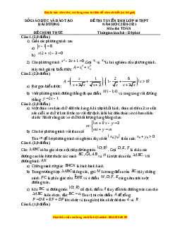 Đề thi vào 10 môn Toán tỉnh Hải Dương (Hệ không chuyên) năm 2021