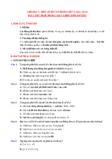 Chuyên đề bài tập Toán lớp 7 Học kì 2 Cánh diều