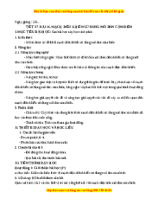 Giáo án Bài 16 Công nghệ 8 Kết nối tri thức: Mạch điện điều khiển sử dụng mô đun cảm biến