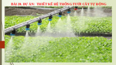 Giáo án Powerpoint Bài 20 Công nghệ 8 Kết nối tri thức: Dự án: Thiết kế hệ thống tưới cây tự động