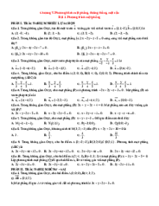 Trắc nghiệm Toán 12 Chân trời sáng tạo Chương 5 (có đúng sai, trả lời ngắn)