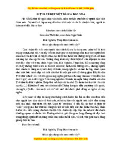 Phiếu bài tập Tuần 3 Đi tìm vẻ đẹp một bài ca dao xưa Ngữ văn 6