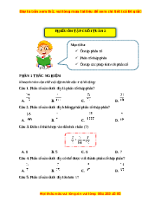 Bài tập cuối tuần Toán lớp 5 Kết nối tri thức Tuần 2