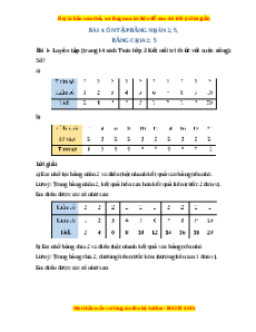 Giải Sgk Toán lớp 3 Bài 4: Ôn tập bảng nhân 2; 5, bảng chia 2; 5  (Kết nối tri thức)