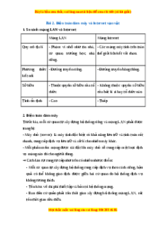 Lý thuyết Tin học 10 Cánh diều Bài 2: Điện toán đám mây và internet vạn vật