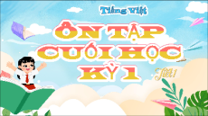 Giáo án Powerpoint Ôn tập cuối học kì 1 Tiếng Việt lớp 5 Cánh diều