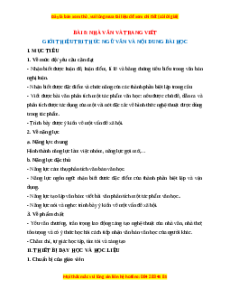 Giáo án Nhà văn và trang (2024) Kết nối tri thức