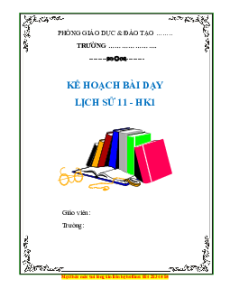 Giáo án Lịch sử 11 Kết nối tri thức (năm 2025) | Giáo án Lịch sử 11 mới, chuẩn nhất