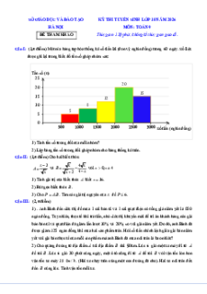 Bộ 48 Đề luyện thi Toán vào lớp 10 Hà Nội 2026 (có lời giải)