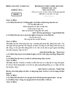 Bộ 15 đề thi khảo sát chất lượng đầu năm Ngữ văn 6 năm 2025 (có đáp án)
