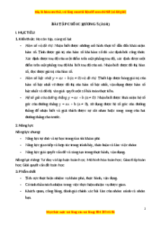 Giáo án Toán 8 Bài tập cuối chương 5 Chân trời sáng tạo