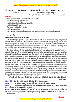 Đề thi thử Ngữ văn Sở Sơn La lần 1 năm 2023