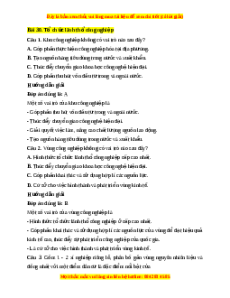 Trắc nghiệm Bài 30 Địa Lí 10 Kết nối tri thức: Tổ chức lãnh thổ công nghiệp