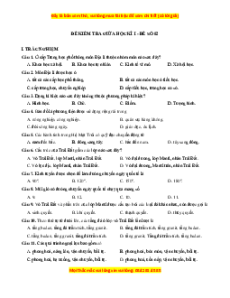 Đề thi giữa kì 1 Địa lý 10 Cánh diều (đề 2)