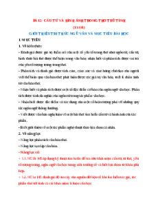 Giáo án Bài 2 Ngữ văn 11 Kết nối tri thức (năng lực số)