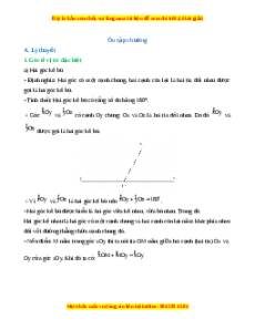 Tổng hợp lý thuyết Toán 7 Chương 3