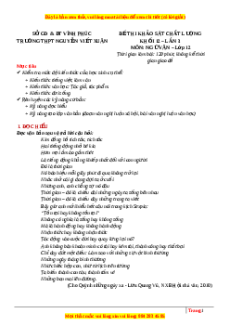 Đề thi thử Ngữ văn trường Nguyễn Viết Xuân - Vĩnh Phúc  lần 3 năm 2023