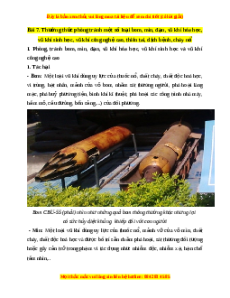 Lý thuyết GDQP 10 Kết nối tri thức Bài 7: Thường thức phòng tránh một số loại bom, mìn, đạn, vũ khí hóa học, vũ khí sinh học, vũ khí công nghệ cao, thiên tai, dịch bệnh và cháy nổ