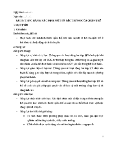Giáo án Bài 25 Sinh học 12 Kết nối tri thức: Thực hành