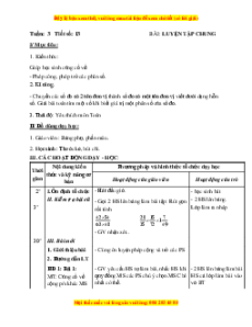 Giáo án Bài 13 Toán lớp 5: Luyện tập chung (Trang 16)
