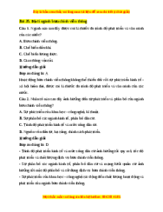 Trắc nghiệm Bài 35 Địa Lí 10 Kết nối tri thức: Địa lí ngành bưu chính viễn thông