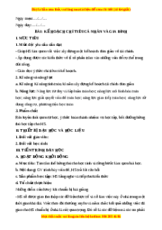 Giáo án Kế hoạch chi tiêu cá nhân và gia đình Toán 6 Kết nối tri thức
