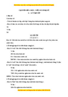 Chuyên đề Đọc, Viết, So sánh các số lớp 4 (có lời giải)