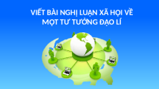 Giáo án Powerpoint Viết bài nghị luận xã hội về một tư tưởng, đạo lí Ngữ văn 11 Cánh diều