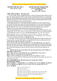 Đề thi thử tốt nghiệp Ngữ Văn trường THPT Hậu Lộc 2 năm 2024