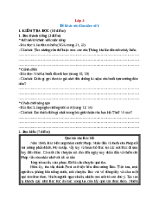 Bộ 3 đề thi khảo sát chất lượng đầu năm Tiếng Việt lớp 3 năm 2025 (có đáp án)