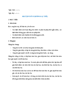 Giáo án Bài tập cuối chương 8 Toán 9 Chân trời sáng tạo