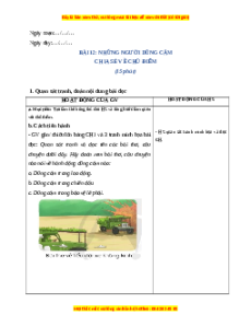 Giáo án Bài 12 Tiếng Việt lớp 4 Cánh diều: Những người dũng cảm